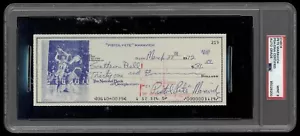 'PISTOL' PETE MARAVICH Signed 1972 Business Check PSA/DNA Mint 9 - Picture 1 of 3