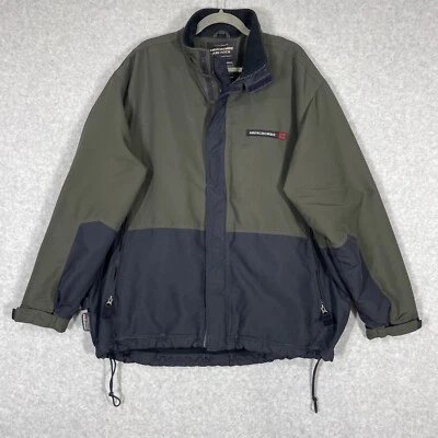 Chaqueta De Colección Abercrombie and Fitch Para Hombre Grande Nylon Forrado de Vellón Abrigo Años 90 Y2K Foto 1 de 4