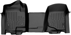 Floor Mats 1St Row Liner Set Black Compatible with 2007-2013 Silverado/Sierra 15 - Picture 1 of 8