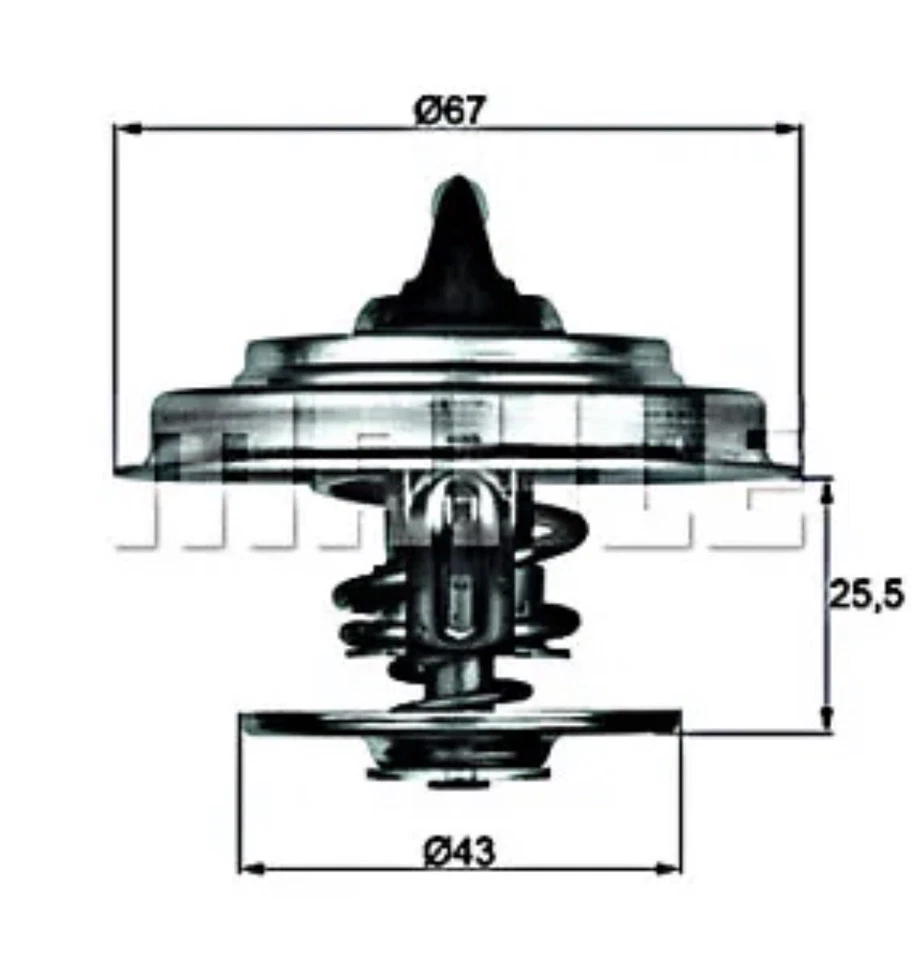 Termostato de motor MAHLE para DAEWOO DAIMLER JAGUAR Xj MERCEDES PUCH 58-06 JLM322 Foto 1 de 1