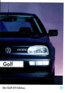 VW Golf 3 Prospekt, 8.1994 , GTI Edition !!! mit Farben und Polstern - Bild 1 von 4
