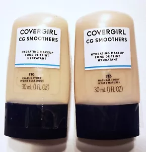 Covergirl CG Smoothers Makeup Foundation Classic Ivory 710 & 715 Natural Ivory - Picture 1 of 10