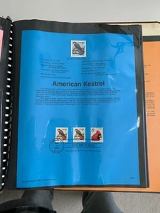 USPS Souvenir Page Scott , 1995 American kestrel - Picture 1 of 1
