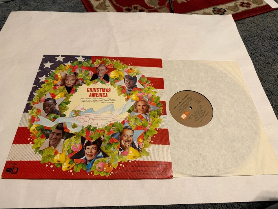VARIOUS "CHRISTMAS AMERICA" LP 12" VINYL RECORD VG+ CAPITOL [59] - Image 1 of 1