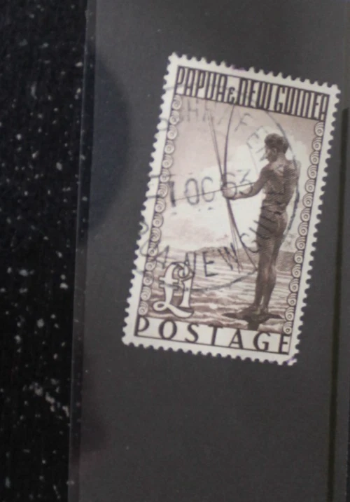 Papua New Guinea PNG 1952 £1 Fisherman Fu Foto 1 de 1