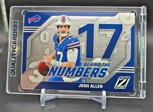 JOSH ALLEN PANINI INSERT CARD WITH CASE NFL BUFFALO BILLS JERSEY # 17 - Picture 1 of 6