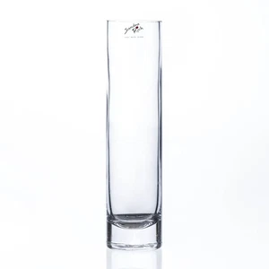 SANDRA RICH, runde Glas Vase Blumenvase Reagenzglas " Solifleur H24cm/6cm clear" - Bild 1 von 2