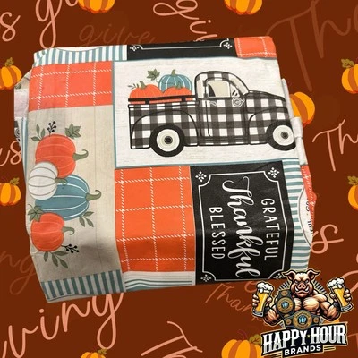 Way to Celebrate Fall Harvest Patchwork 60x84in PEVA Vinyl Tablecloth - Image 1 of 2