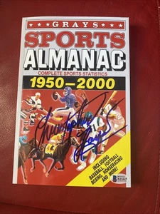 CHRISTOPHER LLOYD SIGNED BACK TO THE FUTURE GRAYS ALMANAC AUTOGRAPH BECKETT - Picture 1 of 5