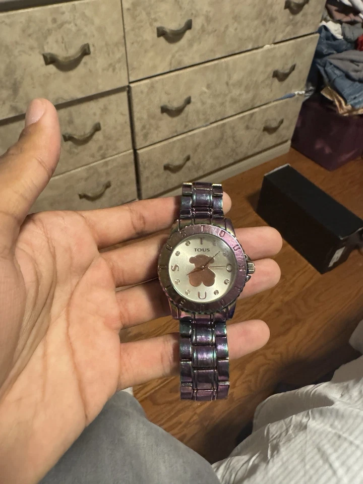 Tous Purple Rainbow Watch with Silver Tone Band - Image 1 of 3