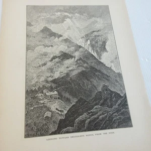 Antike Ansicht Mount Mansfield / Schmugglerkerbe Vermont VT 1800er Gravur - Bild 1 von 10