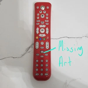 Microsoft Xbox 360 Universal Media Remote Control Original Tested Custom Red - Picture 1 of 8