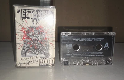 TESTAMENT - RETURN TO THE APOCALYPTIC CITY Cassette  1993 Metal Thrash PROMO - Image 1 of 4