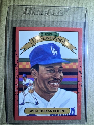 1990 Donruss Willie Randolph Diamond Kings #19 Los Angeles Dodgers. GEM Foto 1 de 2