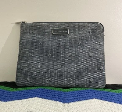 Marc by Marc Jacobs Navy Denim iPad/Tablet Case With Small Button Accents - Image 1 of 4