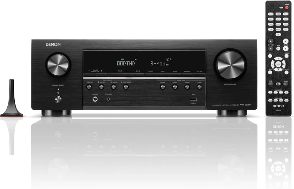 Denon AVR-S670H 75W 5.2-Ch 8K Home Theater Receiver - Brand New & Sealed in Box - Image 1 of 4