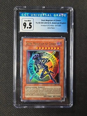 Yu-Gi-Oh! 2004 Dark Magician of Chaos IOC-065 Invasion of Chaos CGC 9.5 - Image 1 of 2
