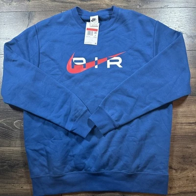 Nike Air Swoosh Polar Nike Crew Sudadera Azul Para Hombre Grande FN7692-476 NUEVO CON ETIQUETAS Foto 1 de 4