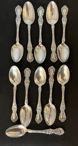 (1) 6" Vintage R. Wallace 6 PAT. JUNE 6, 03 Silverplate Floral Spoon - Picture 1 of 5