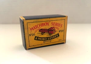 Matchbox Lesney Moko No 20 GMW Maroon ERF Heavy Lorry Truck Repro B Box - Picture 1 of 1
