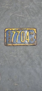 1956 Pennsylvania Motorcycle Licenses Plate - Picture 1 of 2