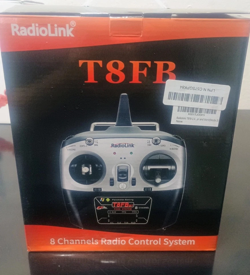 Radiolink T8FB 8CH 2.4Ghz RC Transmisor Remoto y Receptor R8EF Versión BT Foto 1 de 4