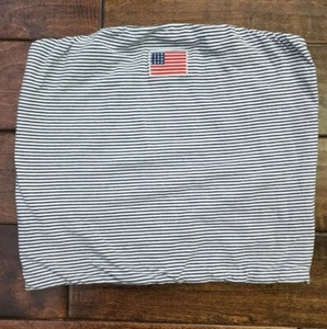 Mighty Fine Women's Striped Flag Graphic Tube Top(Juniors')- (SZ: X-LARGE)NEW! - Picture 1 of 5