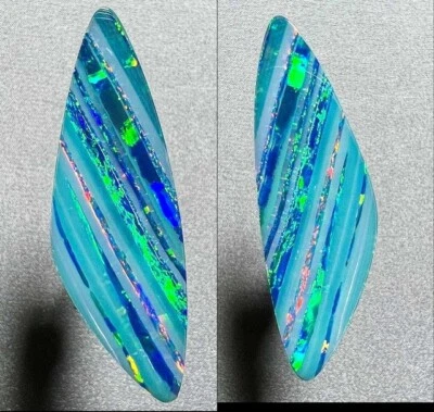 电动宝石颜色 * 34 克拉澳大利亚库伯佩迪蛋白石双人 * 视频 — 第 1/4 张图片