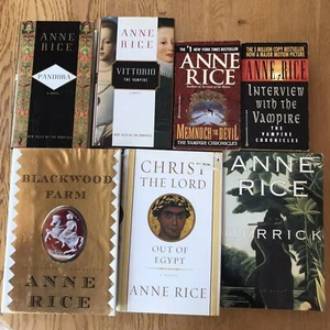 Anne Rice Mixed Lot of 7 PB HB Pandora Blackwood Vittorio Merrick Vampire Christ - Picture 1 of 5