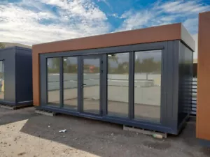 Bürocontainer Wohncontainer Gartenhaus - 6x3m mit Heizung Transport kostenlos - Bild 1 von 4
