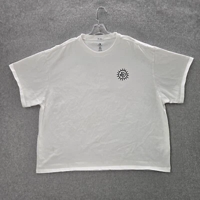 Camisa Converse Hombre 2XL Blanca Gráfica Desierto Invertida Manga Corta Cuello Redondo Camiseta Foto 1 de 4