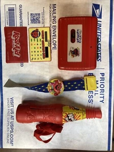 Vintage Kool-Aid Kool Bursts AM/FM Radio + + Walkman + Calculator + Watch Lot - Picture 1 of 8