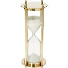 5 Minute Brass Hourglass White Sand,6.875