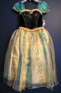 New Disney Store ANNA Frozen DELUXE Costume Dress Girls S 5/6 - Picture 1 of 1