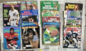 15 Sports Illustrated Magazine Football Baseball 1980’s Mixed Magazine Lot Of 15 - Picture 1 of 10