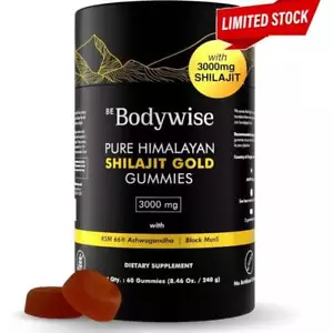 Be Bodywise Pure Himalayan Shilajit Gummies Gold 60 Gumm y - Picture 1 of 12