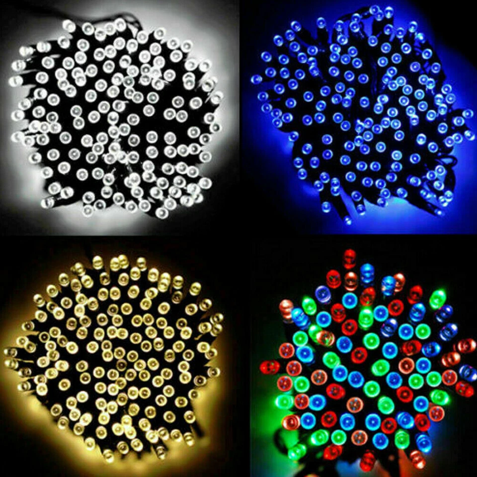 Solar Fairy String Lights 100/200/500 LED Outdoor Garden Christmas Holiday Decor - Image 1 of 4
