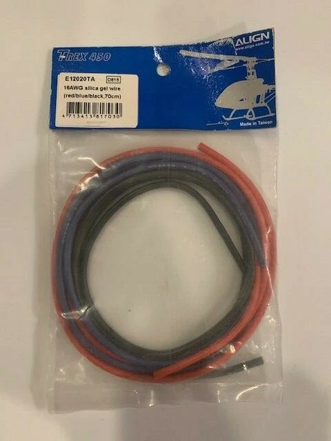 Align TreX 450 16awg Sillca Gel Wire Red/Blue/Black 70cm - Image 1 of 1