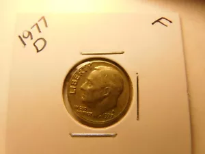 1977 D Roosevelt Dime-Molto buono a Xtra ottime condizioni - Foto 1 di 2