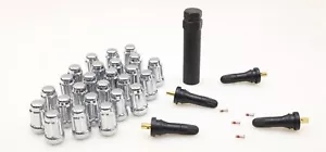 NEW Pro Comp 25-Piece 1/2-20 Lug Nut Kit Chrome w/ Valve Stems PXA11184 - Picture 1 of 4