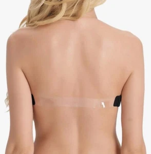 34B Clear Back Strap Bra for Strapless and Backless Wedding Dresses Halter Top L - Picture 1 of 2