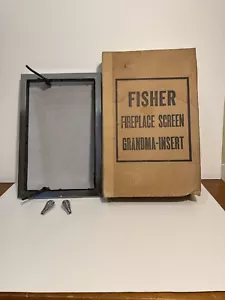 VINTAGE FISHER STOVE FIREPLACE SCREEN (Screen Only) FOR GRAND MA MODEL - Picture 1 of 14
