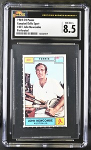 John Newcombe~1969-70 Campioni Dello Sport Rookie #401~CSG 8.5 NM/MT+