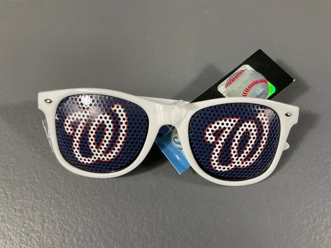 Washington Nationals MLB Baseball Game Day Sunglasses Shades White - Team Logo Cover