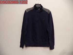 NWT - Michael Kors Men's Midnight Blue Cotton Half Zip Pullover Jacket, Size M - Picture 1 of 5