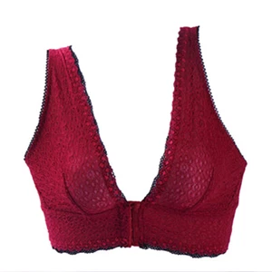 Easy Wear Flat-chested Lady Bras Front Hook Bras Lace Sexy Lingerie Brassiere bh - Picture 1 of 13