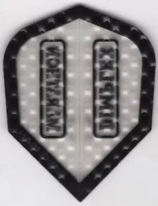 Black & Clear MARATHON DIMPLEX Dart Flights: 3 pro Set - Bild 1 von 4