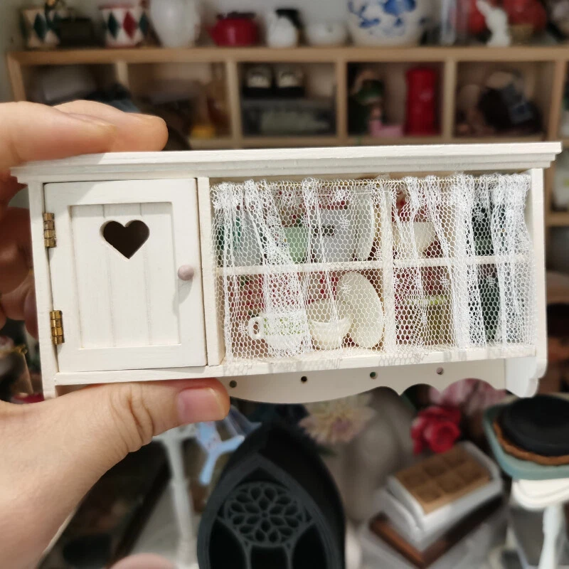 Miniatura Armadietto In Legno Per Casa Delle Bambole – Scala 1:12 – Non Dipinto – Fai Da Te - Foto 2