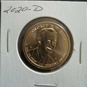 2020-D 1 $ Stempelglanz George H.W. Bush Presidential Dollar - Bild 1 von 2