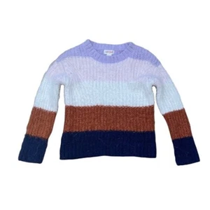 Cat & Jack Girls Striped Pullover Sweater sz XS - Picture 1 of 4